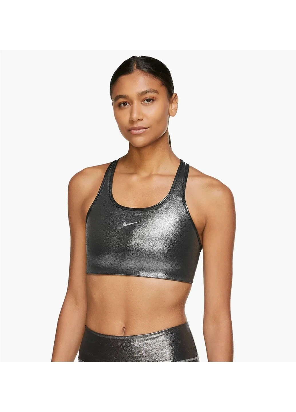 Спортивний топ жіночий Nike Swoosh Icnclsh Shmr Bra (CT3791-010) — фото 1
