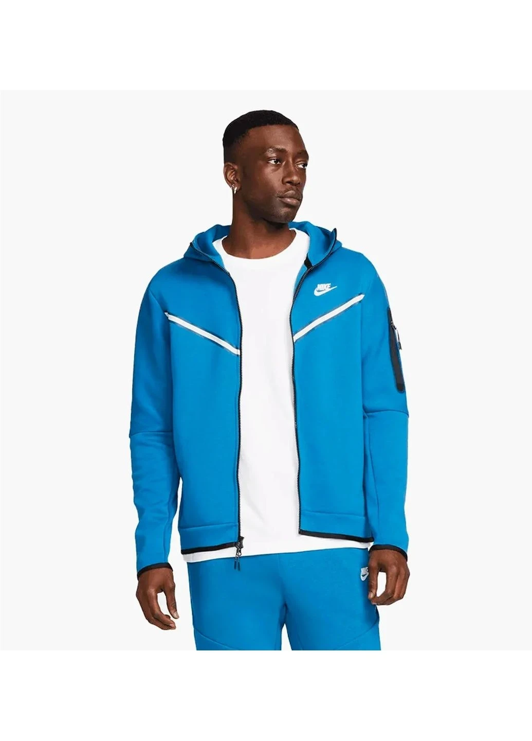 Бомбер чоловічий Nike Tech Fleece Hoodie (CU4489-010) — фото 1
