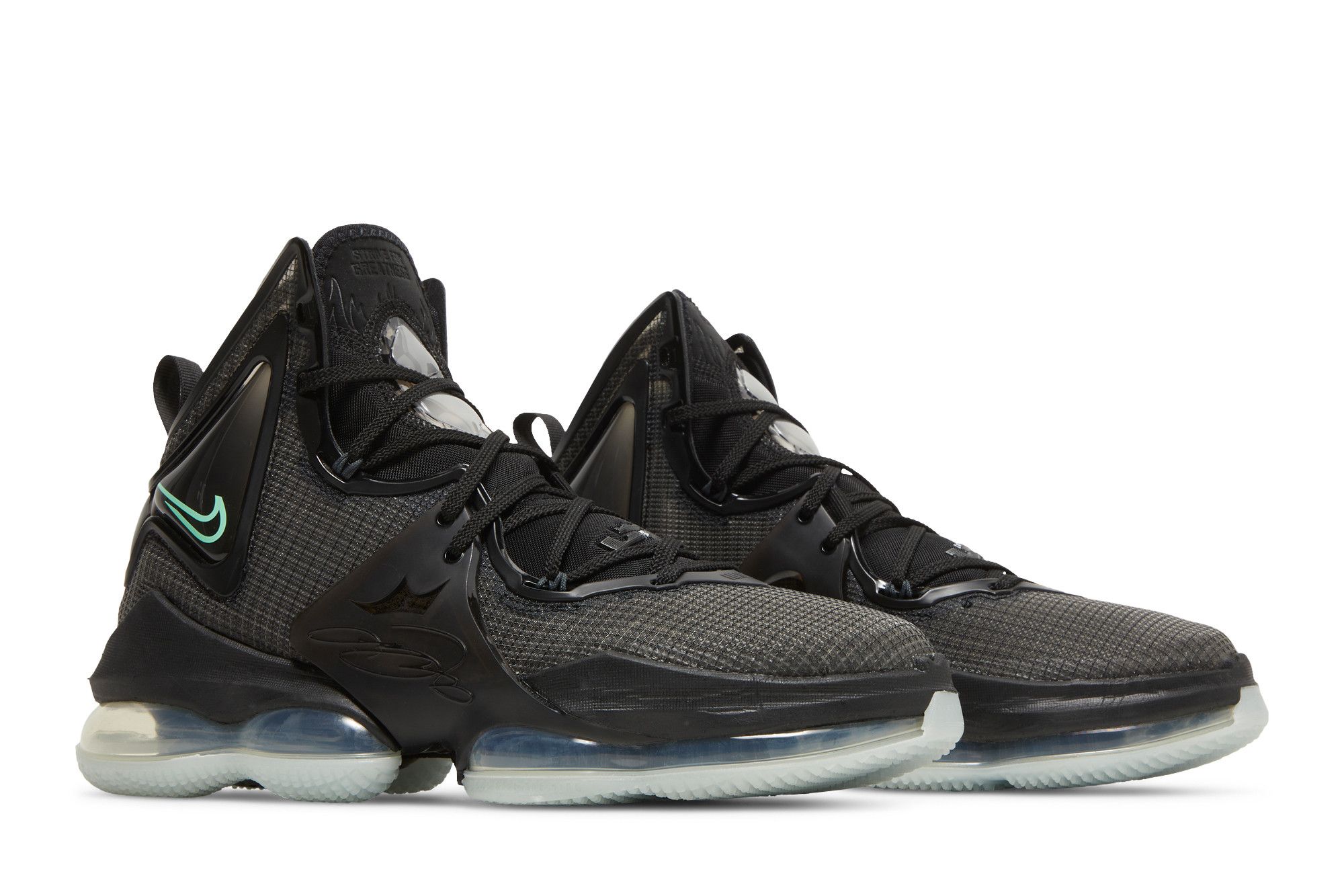 Кросівки чоловічі Nike Lebron Xix Black Green Glow (CZ0203-003) — фото 9