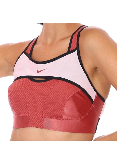 Спортивний топ жіночий Nike Alpha Ultrabreathe Red/White (CZ4451-691) — фото 2