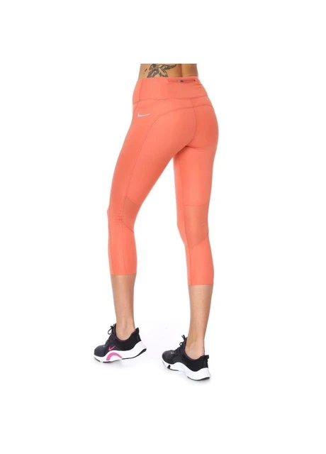 Лосіни жіночі Nike Dri Fit Fast Crop Orange (CZ9238-827) — фото 4