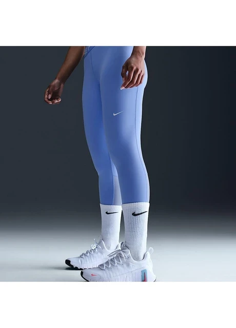 Лосіни жіночі Nike Womens Mid-Rise Mesh-Panelled Leggings Blue (CZ9779-494) — фото 2