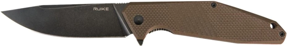 Ніж складаний туристичний Ruike D191-W, (9.2 см) 8Cr13Mov / G10 + steel 420 коричневий — фото 6