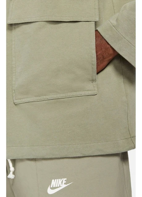 Кофта чоловіча Nike Heritage Popover Jacket Light Army (DA0037-320) — фото 6