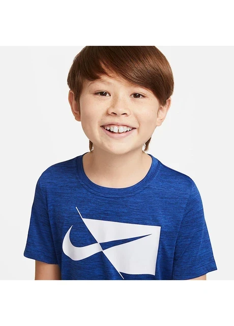 Футболка дитяча Nike Dri-Fit Hbr Ss Top Blue (DA0282-492) — фото 5