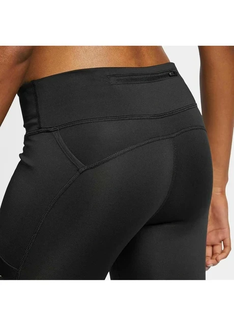 Лосіни жіночі Nike Fast Mid Rise Crop Length Black (DB4380-010) — фото 3