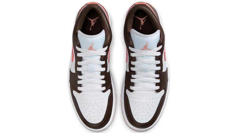Кросівки жіночі Air Jordan 1 Low 'Brown/Pink' — фото 4