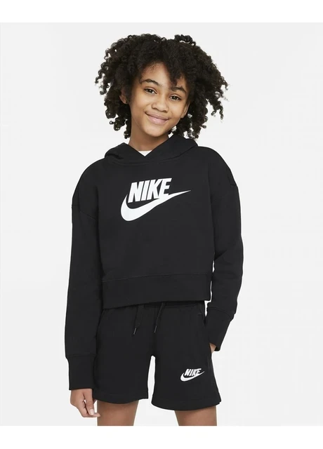 Светр дитячий Nike G Nsw Club Ft Crop Hoodie Hbr (DC7210-010) — фото 4