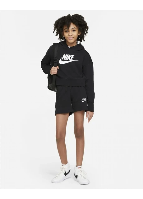 Светр дитячий Nike G Nsw Club Ft Crop Hoodie Hbr (DC7210-010) — фото 8