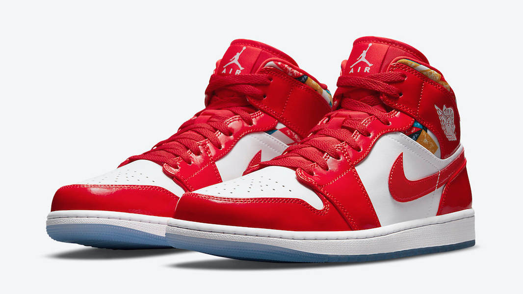 Кросівки чоловічі Jordan 1 Mid Se White/Red (DC7294-600) — фото 3