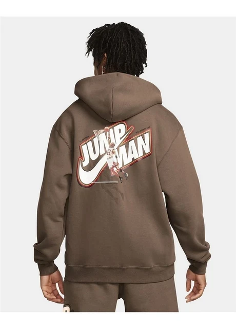 Кофта чоловіча Nike Air Jordan Jumpman Full Zip Fleece Hoodie (DC9606-256) — фото 4