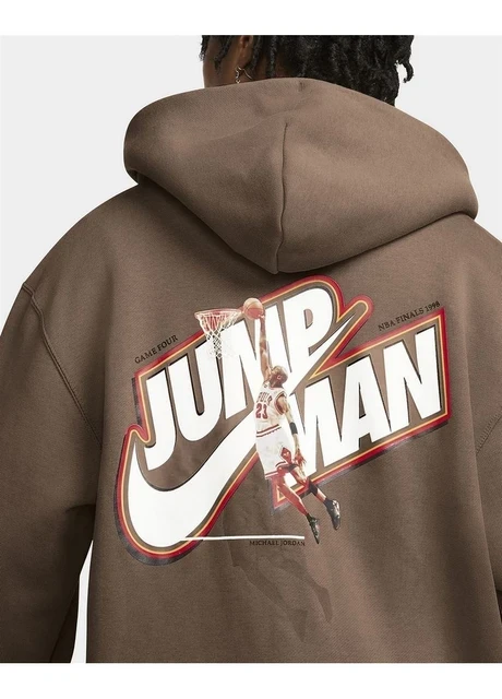 Кофта чоловіча Nike Air Jordan Jumpman Full Zip Fleece Hoodie (DC9606-256) — фото 5