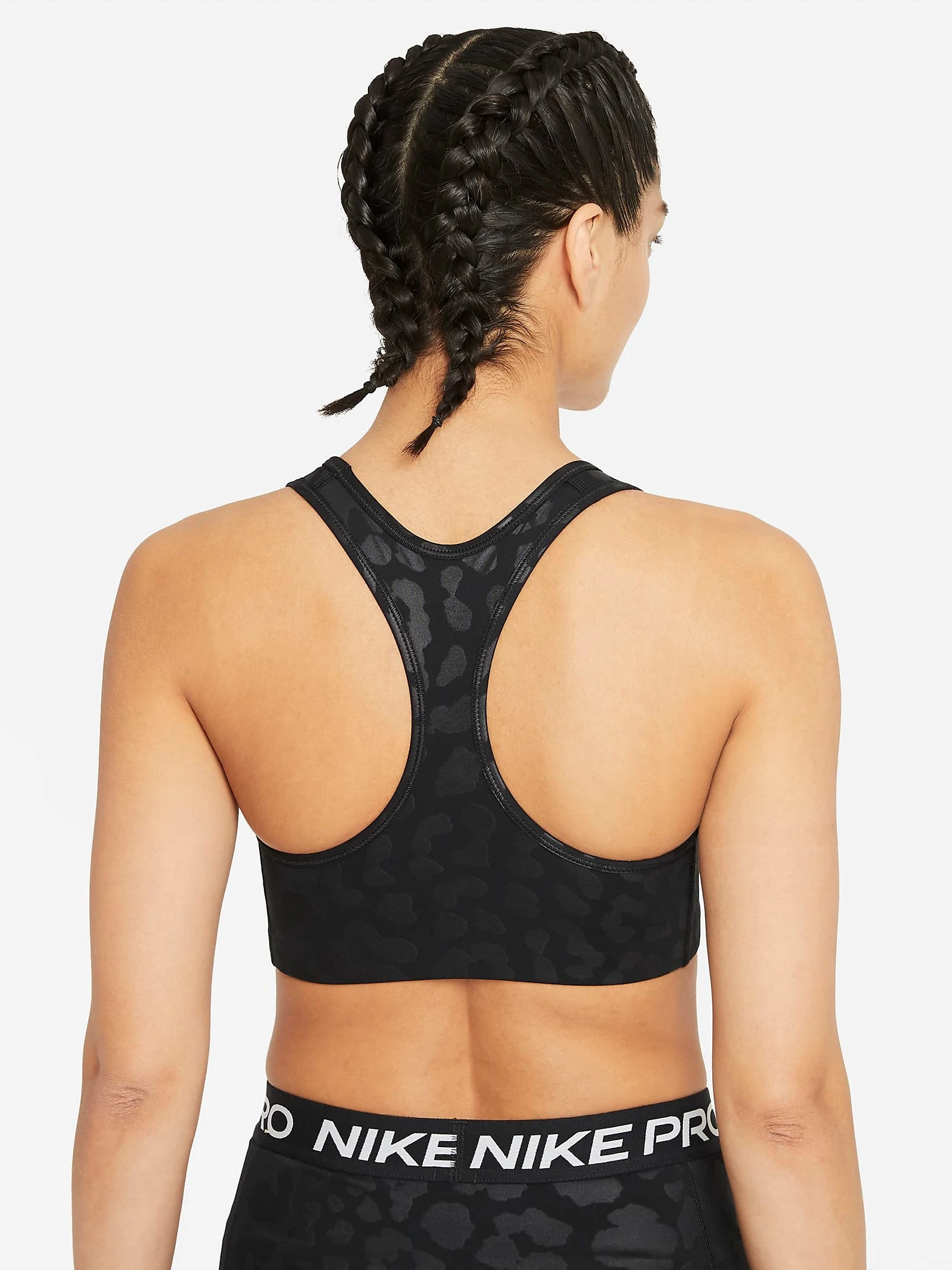 Спортивний топ жіночий Nike Np Df Swsh Lepard Shine Bra (DD1117-010) — фото 2