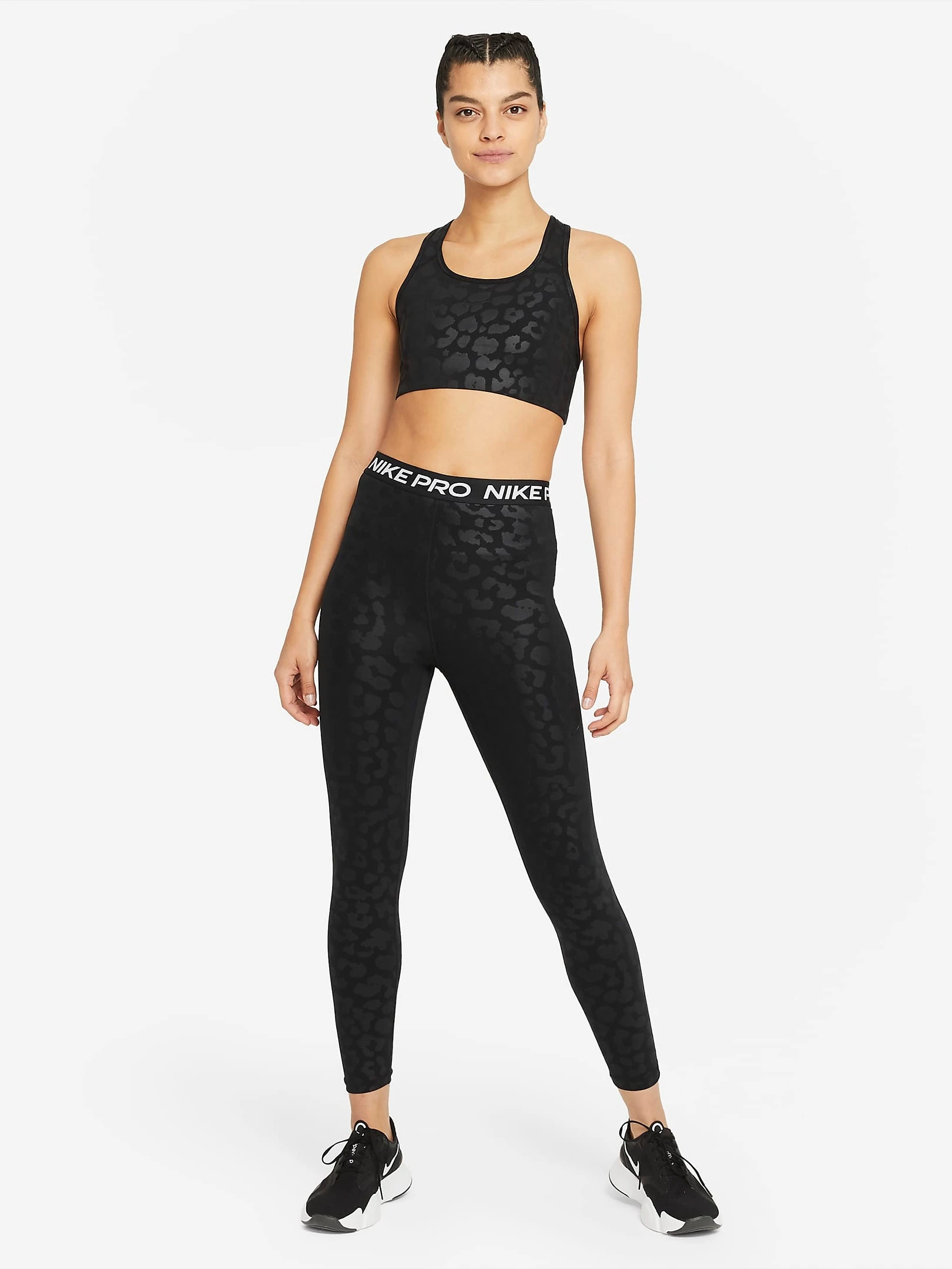 Спортивний топ жіночий Nike Np Df Swsh Lepard Shine Bra (DD1117-010) — фото 6