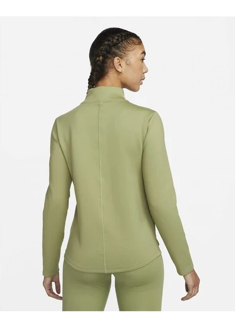 Кофта жіночі Nike Therma-Fit One Womens Long-Sleeve 1/2-Zip Top Olive (DD4945-334) — фото 4