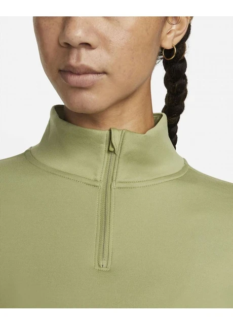 Кофта жіночі Nike Therma-Fit One Womens Long-Sleeve 1/2-Zip Top Olive (DD4945-334) — фото 5