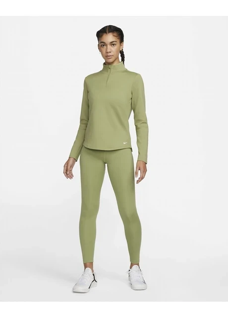 Кофта жіночі Nike Therma-Fit One Womens Long-Sleeve 1/2-Zip Top Olive (DD4945-334) — фото 7