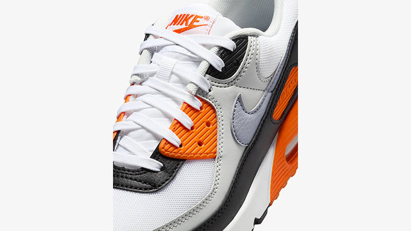Кросівки Nike Air Max 90 "White/Black/Orange" — фото 4