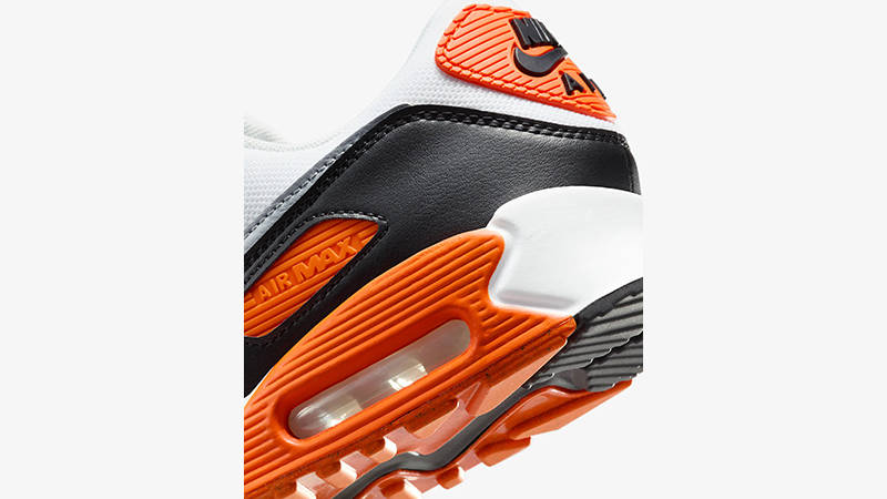 Кросівки Nike Air Max 90 "White/Black/Orange" — фото 6
