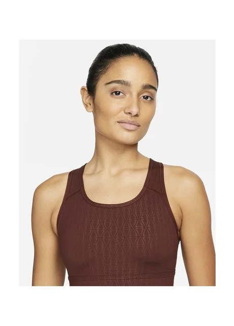 Спортивний топ жіночий Nike Womens Medium-Support 1-Piece Pad Longline Printed Sports Bra Bordo Dm0553-273 (DM0553-273) — фото 3