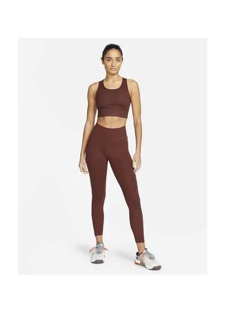 Спортивний топ жіночий Nike Womens Medium-Support 1-Piece Pad Longline Printed Sports Bra Bordo Dm0553-273 (DM0553-273) — фото 5