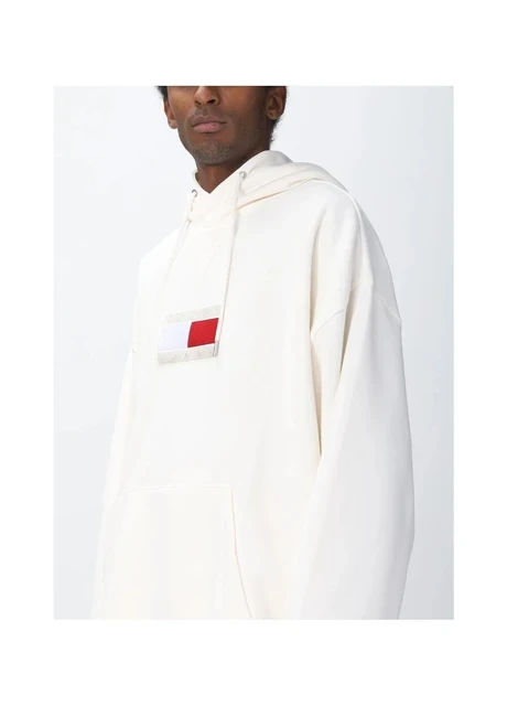 Кофта чоловіча Tommy Hilfiger Jeans Tjcu Flag Hoodie Beige (DM0DM15163) — фото 3