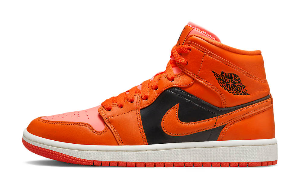 Кросівки жіночі Jordan 1 Mid Orange Black (DM3381-600) — фото 1
