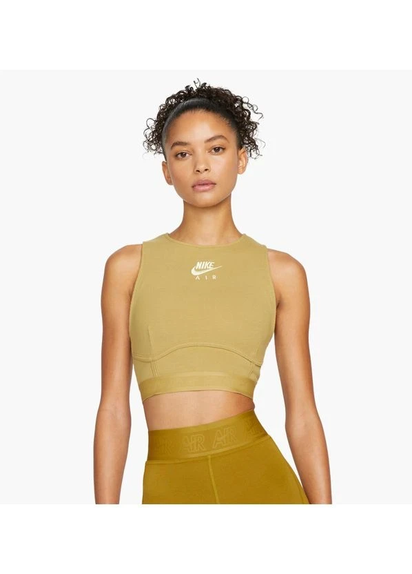 Спортивний топ жіночий Nike Air Womens Ribbed Tank Olive (DM6069-769) — фото 1