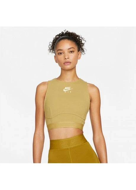 Спортивний топ жіночий Nike Air Womens Ribbed Tank Olive (DM6069-769) — фото 4
