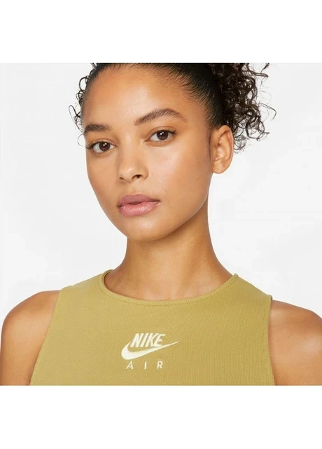 Спортивний топ жіночий Nike Air Womens Ribbed Tank Olive (DM6069-769) — фото 6