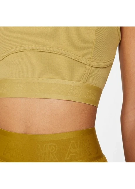 Спортивний топ жіночий Nike Air Womens Ribbed Tank Olive (DM6069-769) — фото 7