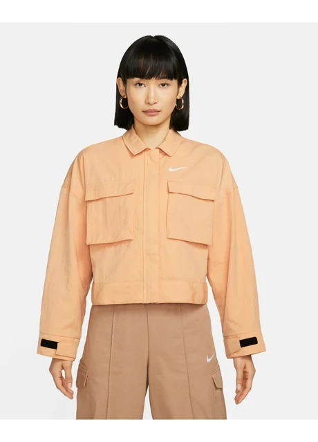 Вітровка жіноча Nike Sportswear Essential Women's Woven Jacket Orange (DM6243-851) — фото 3