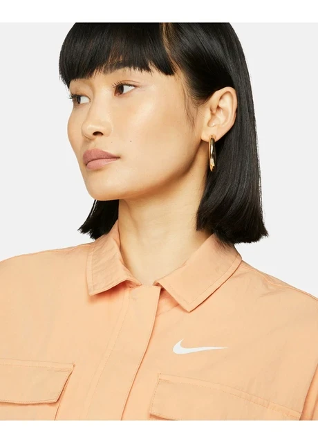 Вітровка жіноча Nike Sportswear Essential Women's Woven Jacket Orange (DM6243-851) — фото 4