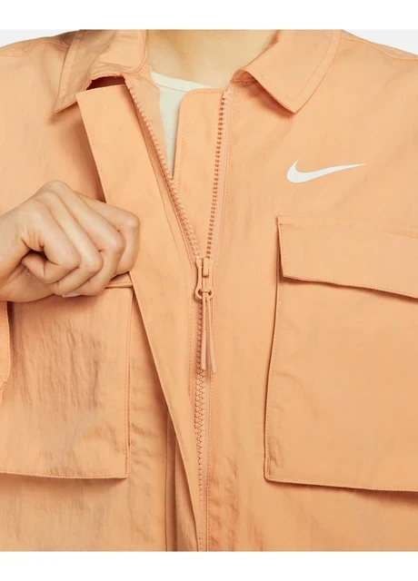 Вітровка жіноча Nike Sportswear Essential Women's Woven Jacket Orange (DM6243-851) — фото 6