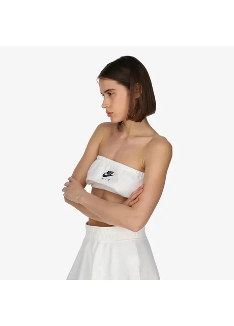 Спортивний топ жіночий Nike Air Pique Bandeau Top White (DM6460-100) — фото 5