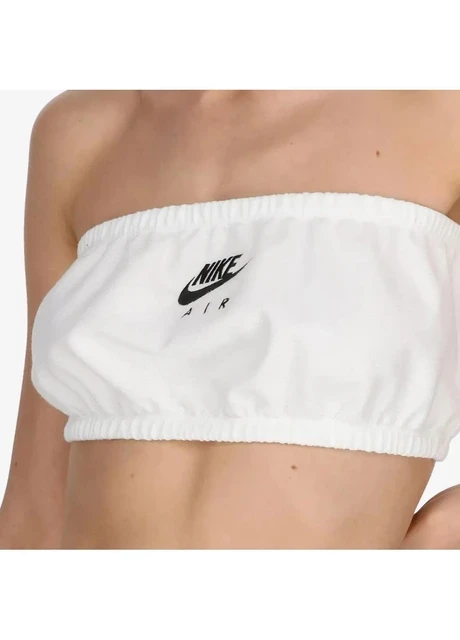Спортивний топ жіночий Nike Air Pique Bandeau Top White (DM6460-100) — фото 6