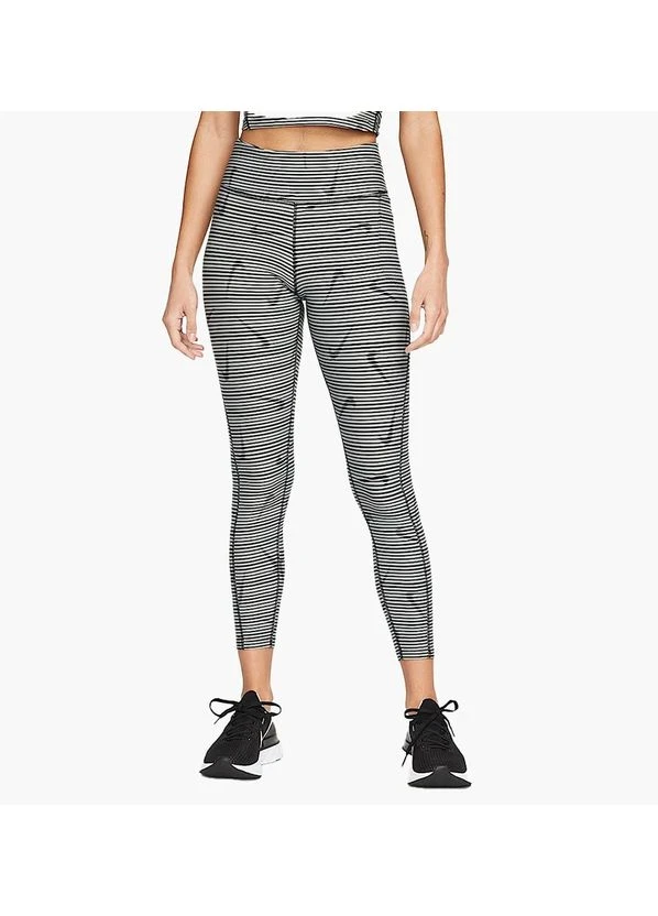 Лосіни жіночі Nike Dri-Fit Black/White (DM7480-010) — фото 1