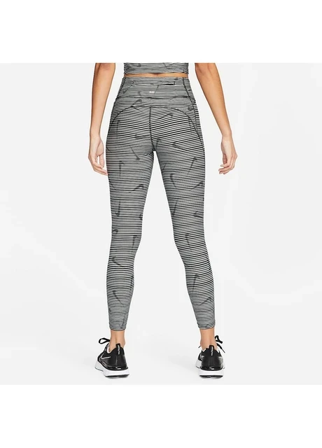 Лосіни жіночі Nike Dri-Fit Black/White (DM7480-010) — фото 3