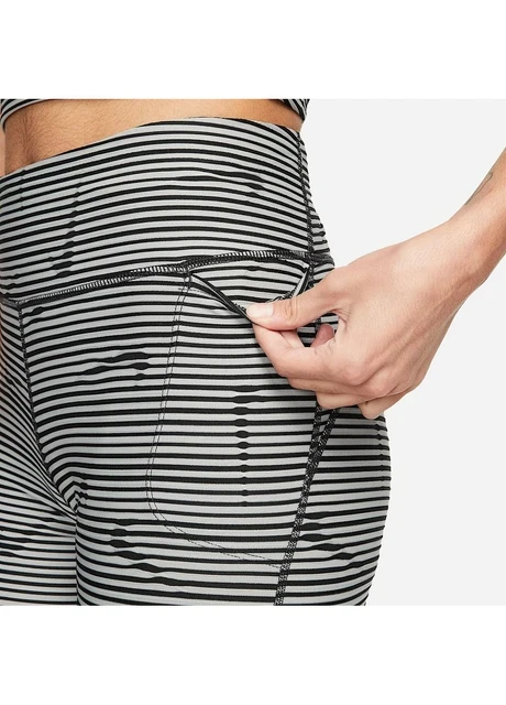 Лосіни жіночі Nike Dri-Fit Black/White (DM7480-010) — фото 4