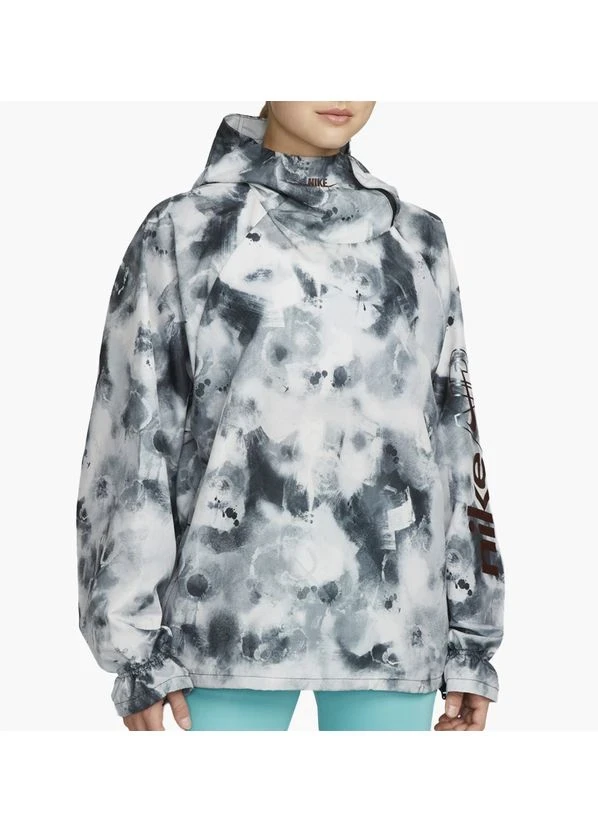 Вітровка жіноча Nike Air Dri Fit Running Jacket Grey/Blue (DM7549-010) — фото 1