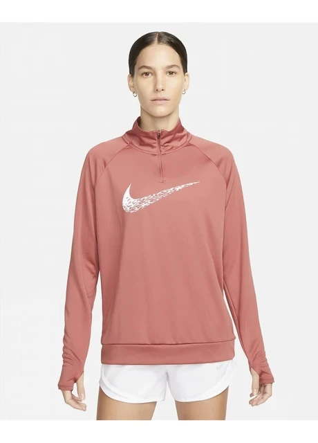 Кофта жіночі Nike Dri-Fit Swoosh Run Beige (DM7769-691) — фото 2