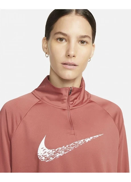 Кофта жіночі Nike Dri-Fit Swoosh Run Beige (DM7769-691) — фото 4