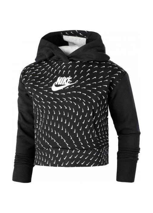 Светр дитячий Nike Big Kids (Girls) Printed Fleece Hoodie (DM8231-010) — фото 1