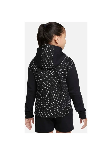 Светр дитячий Nike Big Kids (Girls) Printed Fleece Hoodie (DM8231-010) — фото 5