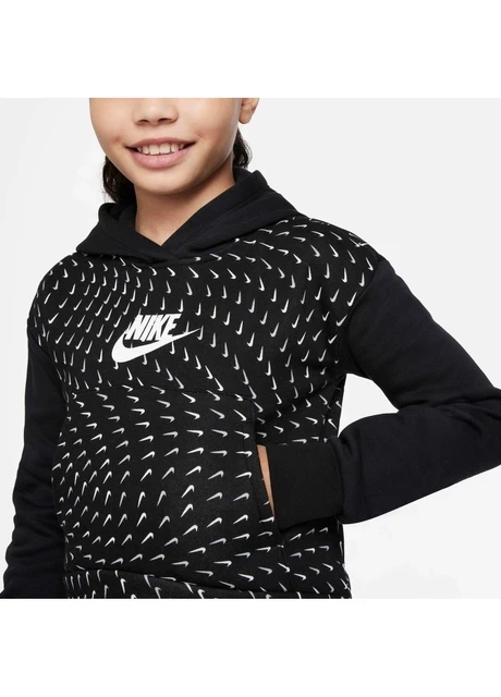 Светр дитячий Nike Big Kids (Girls) Printed Fleece Hoodie (DM8231-010) — фото 7