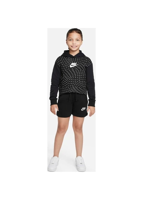 Светр дитячий Nike Big Kids (Girls) Printed Fleece Hoodie (DM8231-010) — фото 8