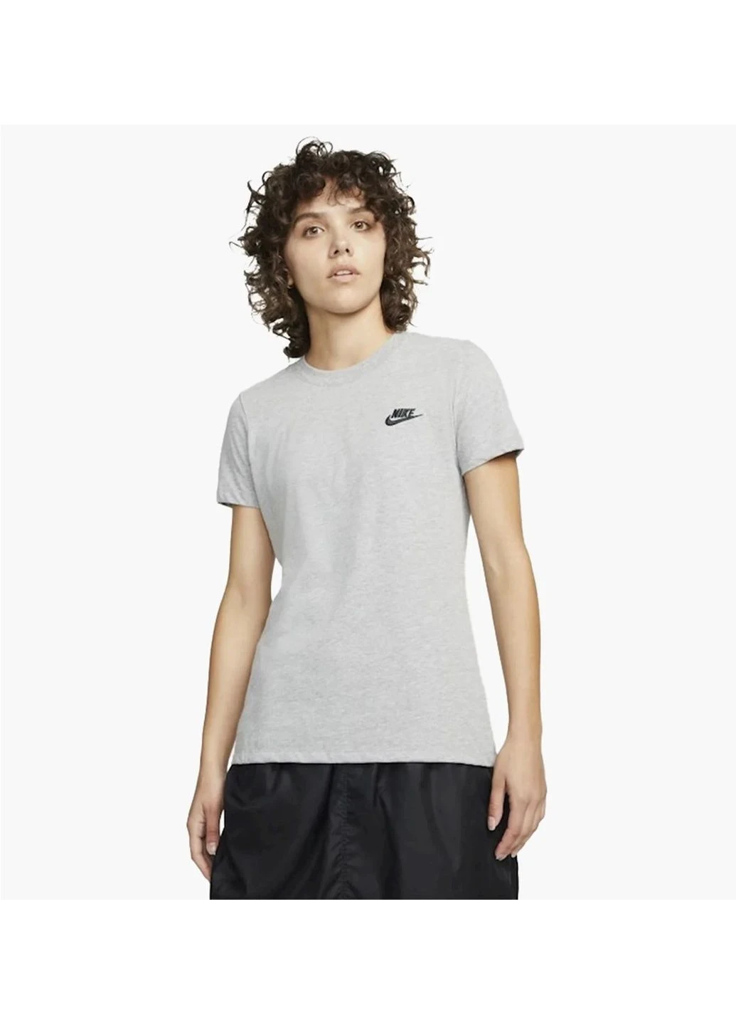 Футболка жіноча Nike Club T-Shirt Grey (DN2393-063) — фото 1
