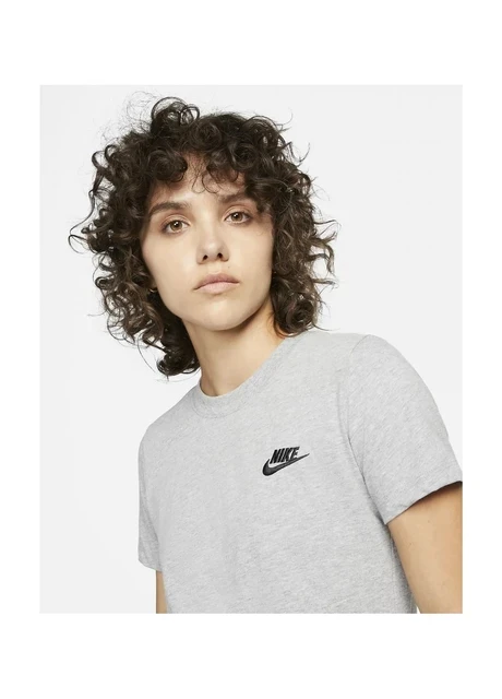 Футболка жіноча Nike Club T-Shirt Grey (DN2393-063) — фото 4