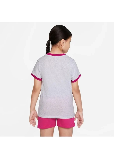Футболка дитяча Nike G Nsw Tee Ringer Air Grey (DO4641-051) — фото 4