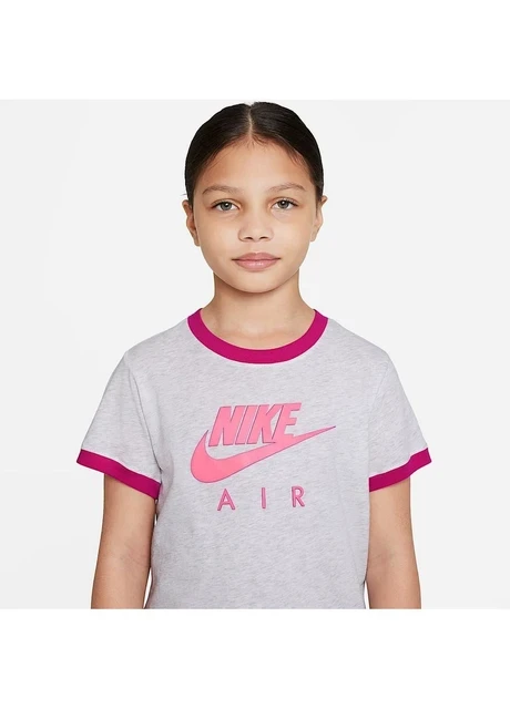 Футболка дитяча Nike G Nsw Tee Ringer Air Grey (DO4641-051) — фото 5